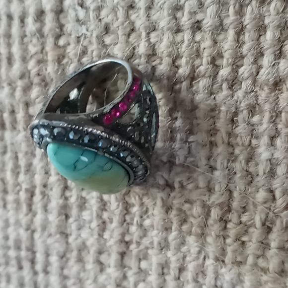 Patchington Turquoise Ring Size 7 - Picture 2 of 4
